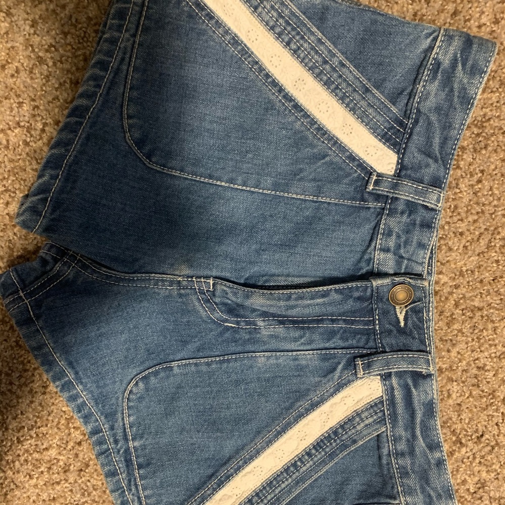 Free people high waisted jean shorts size 25